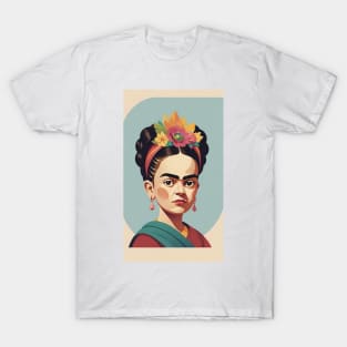 Whimsical Frida: Childhood Memories Illustration T-Shirt